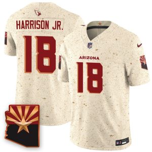 Men's Arizona Cardinals #18 Marvin Harrison Jr. 2025 F.U.S.E. ?Rivalries?  Jersey