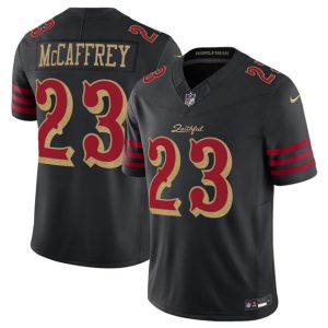 Men's San Francisco 49ers #23 Christian McCaffrey Black 2025 F.U.S.E. ?Rivalries? Jersey