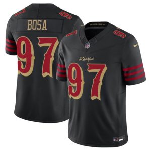 Men's San Francisco 49ers #97 Nick Bosa Black 2025 F.U.S.E. ?Rivalries? Jersey