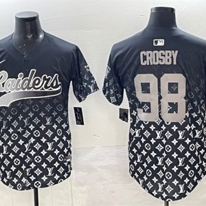 Men's Las Vegas Raiders #98 Maxx Crosby Black  Jersey