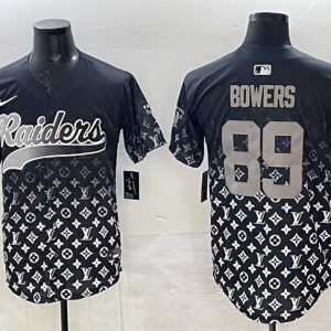 Men's Las Vegas Raiders #89 Brock Bowers Black  Jersey