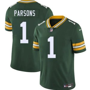 Men's Green Bay Packers #1 Micah Parsons Green 2025  Jersey