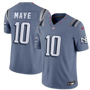 Men's New England Patriots #10 Drake Maye 2025 F.U.S.E. ?Rivalries? Jersey
