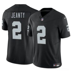 Men's Las Vegas Raiders #2 Ashton Jeanty Black 2025 F.U.S.E. Vapor Stitched Football Jerseys
